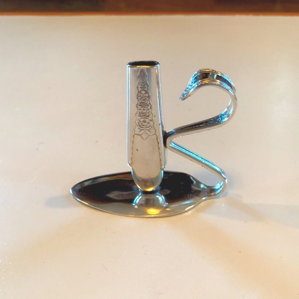 Silver Rose Vase